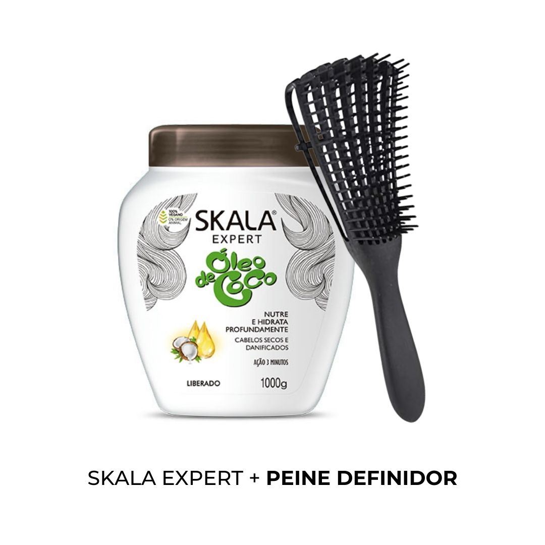 Mascarilla Cap 2 en 1 Skala Oleo de Coco 1kg + PEINE